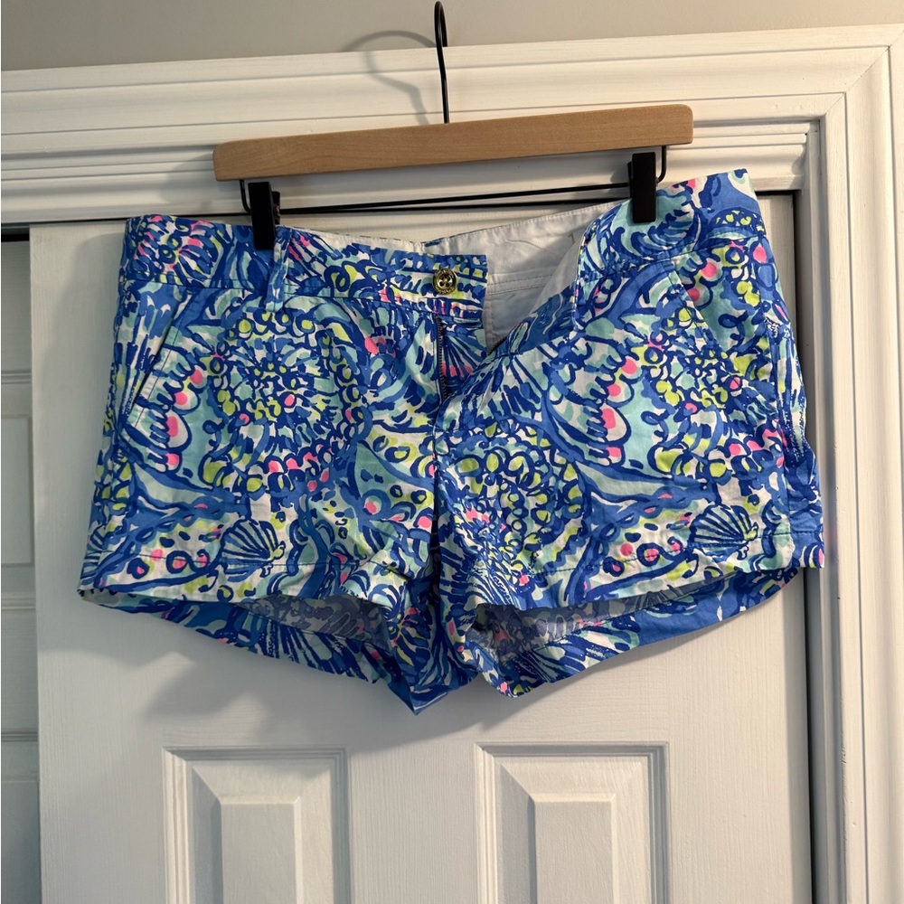 Lilly Pulitzer Walsh Blue and Yellow Shorts